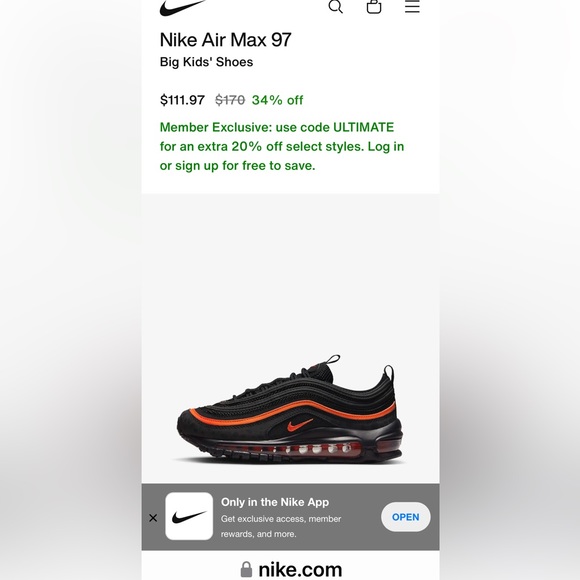 Nike Air Max 97
Big Kids' Shoes size 4.  Brand new. With the Box - Picture 5 of 5